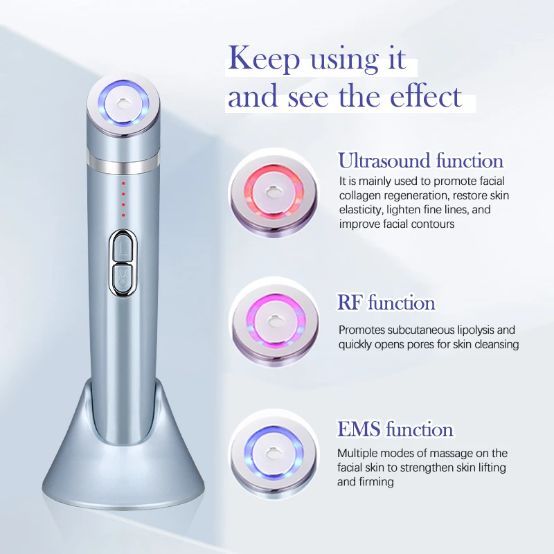 آلة تدليك تجميل العين LED العلاج بالضوء أداة الجمال جهاز رفع العين تدليك رفع الجلد المضادة للتجاعيد سبا أداة الوجه #2