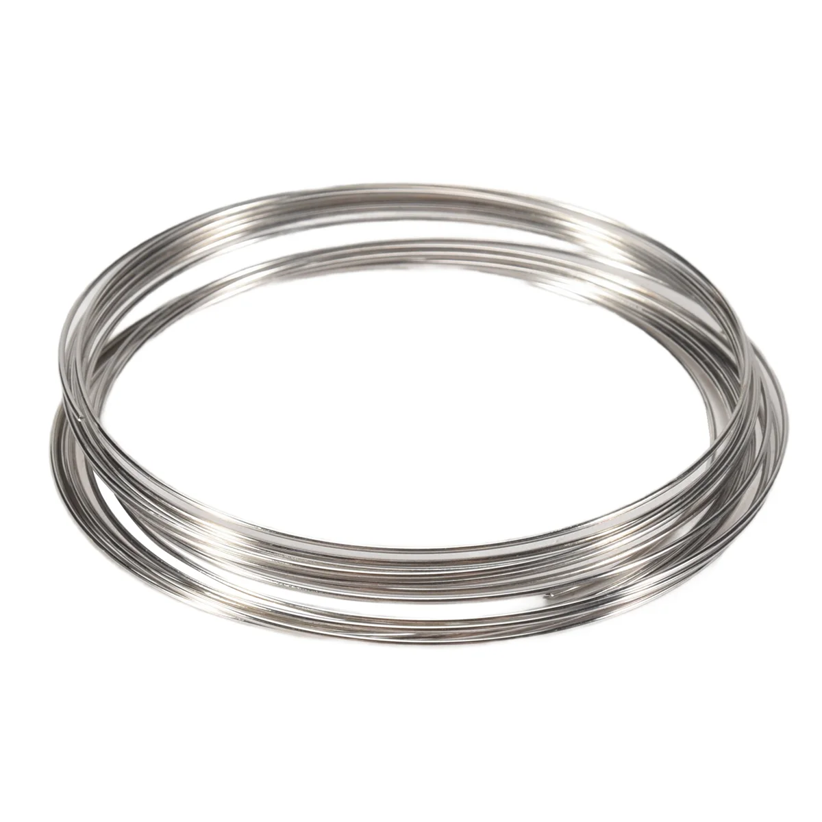 FZFZ 100ループ メモリービーズワイヤー ブレスレット用 直径50mm-55mm(2インチ-2 1/8インチ)