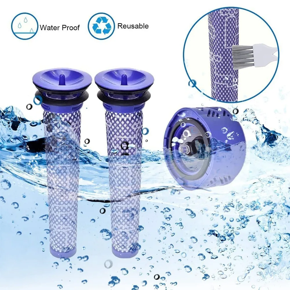 popular Replaces Filter for Dyson V6,Accessories Washable Pre-Filter and Washable HEPA Post-Filter,Replace Parts DY-966912-03