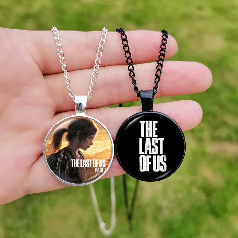 The Last of US Necklace for Men Women Fans Souvenirs Gift Glass Cabochon Anime Jewelry