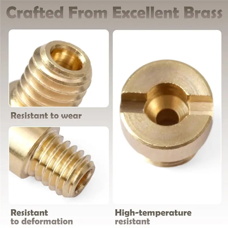【MUST-HAVE】Brass Nozzle Bleeder Air Bleeds Assortment Kit 40Pcs(10-32) 0.025In-0.070In For Holley Carburetor Bleed Jets Bleeding