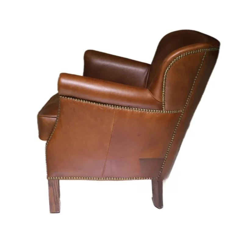 

First layer cowhide living room chair hotel VIP meeting sofa