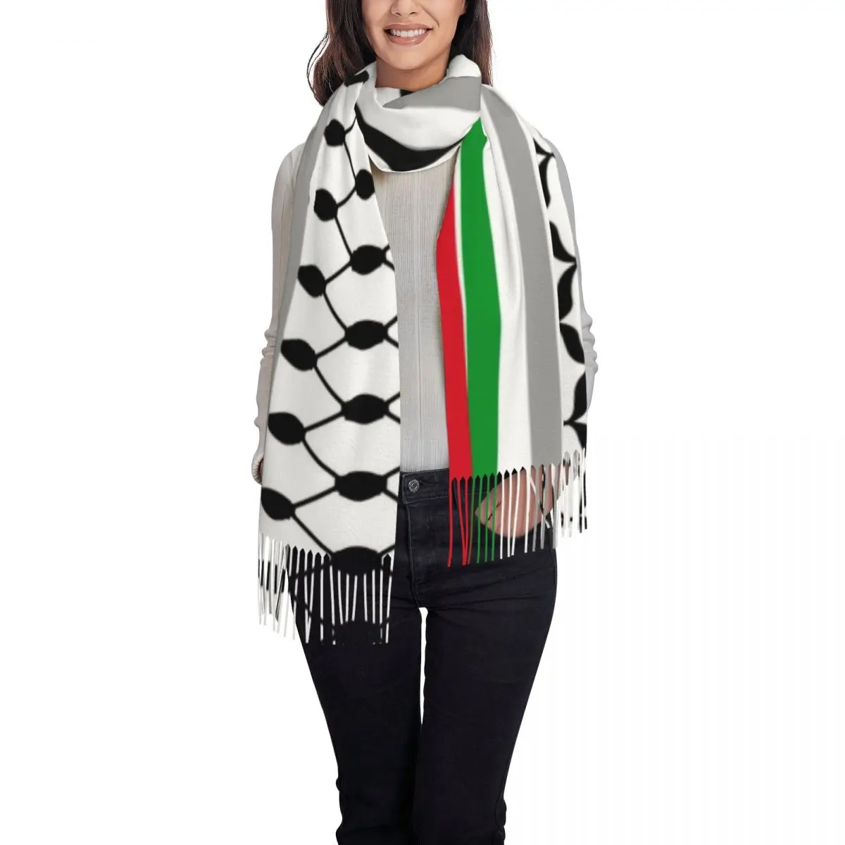 Outdoor Scarf Winter Palestine Scarf Pattern Shawls and Wraps New Design Foulard Ladies Fashion Scarves Wraps