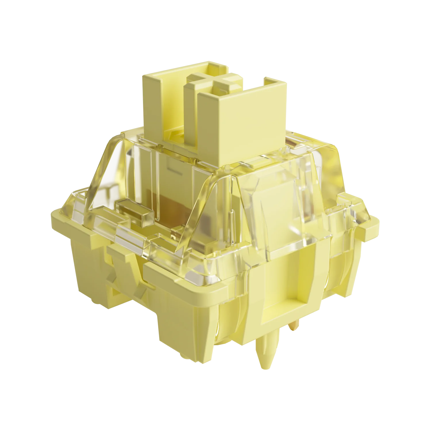 Akko V3 pro Cream Yellow Switch 5 Pin 50gf Linear Switch with Dustproof Stem Compatible with MX Mechanical Keyboard (45 pcs)