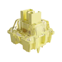 Akko V3 pro Interruptor amarillo crema Interruptor lineal de 5 pines 50gf con vástago a prueba de polvo Compatible con teclado mecánico MX (45 piezas)