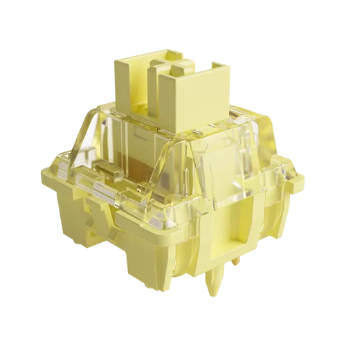 Akko V3 pro Interruptor amarillo crema Interruptor lineal de 5 pines 50gf con vástago a prueba de polvo Compatible con teclado mecánico MX (45 piezas)