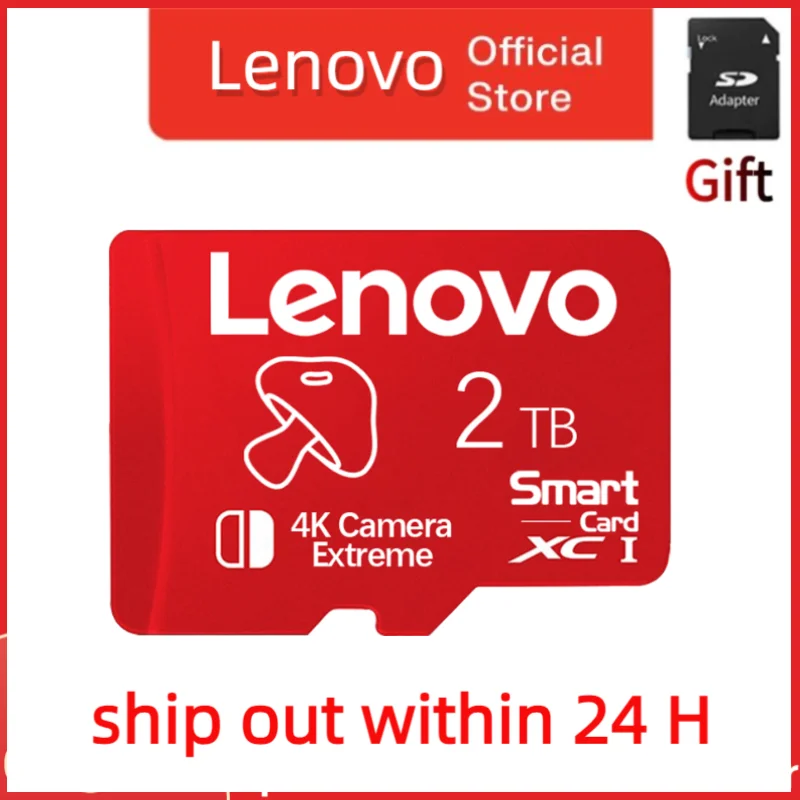 Lenovo 2TB Micro TF SD Card Memory Card Uitra 128G 256 Micro Card C10 A1 1TB TF Flash Cards Cartao De Memoria for Phone Ps5 Game