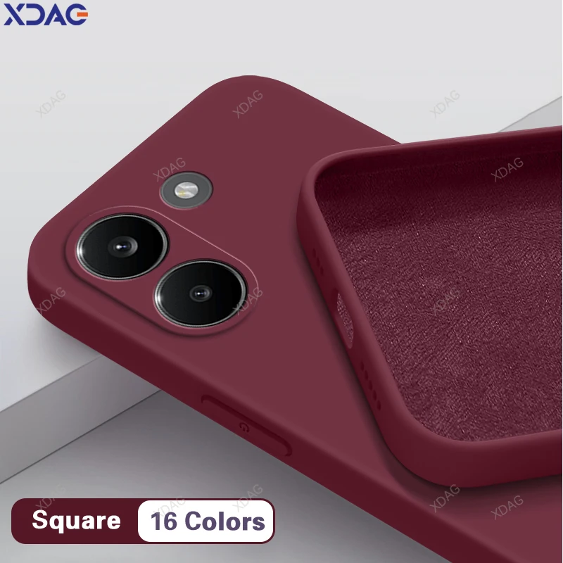 Oryginalne etui na telefon Xiaomi Poco X8 Pro X8Pro 5G z wewnętrznym flokowaniem, płynny silikon, ochrona…