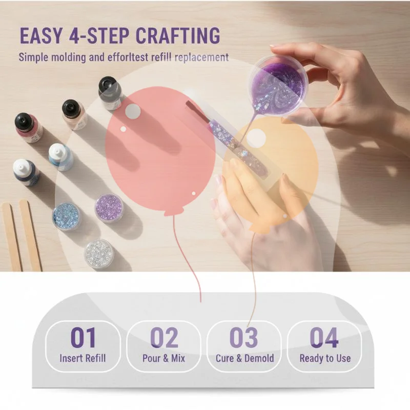 Silicone Silicone Mold Set 1/3/10/15Pcs for Transparent Pen Bookmark Heart Keychain Easy Demold Reusable for DIY Art Craft Enthusiasts - Aliexpress Deal