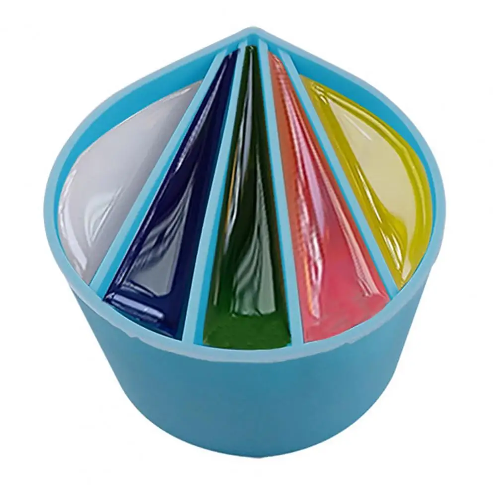 Waterproof Mixing Cup Silicone Waterdrop Shape Color Mixing Cup Set for Diy Uv Resin Jewelry Making Blue Liquid for Color