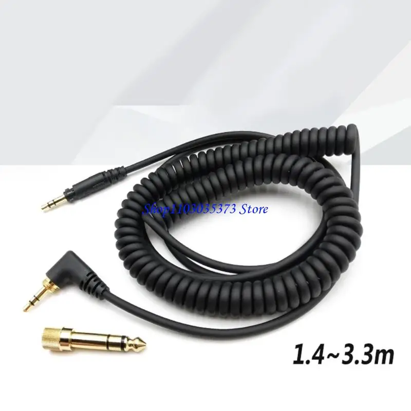 Cable auriculares estirables D46B para auriculares EAH DJ1200 con adaptador 6.35 mm