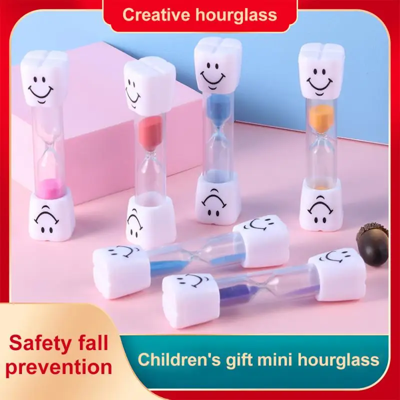 Creative 3 Minutes Sands Timer Sandglass for Children Kids Gift Smiling Face Hourglass Sand Clock for Cooking Brushing Teeth