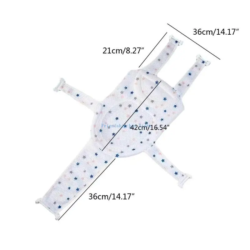 F1CB حديثي الولادة الطفل لا زلة حوض الاستحمام دعم صافي الوسادة استحمام الطفل حوض الاستحمام دعم صافي