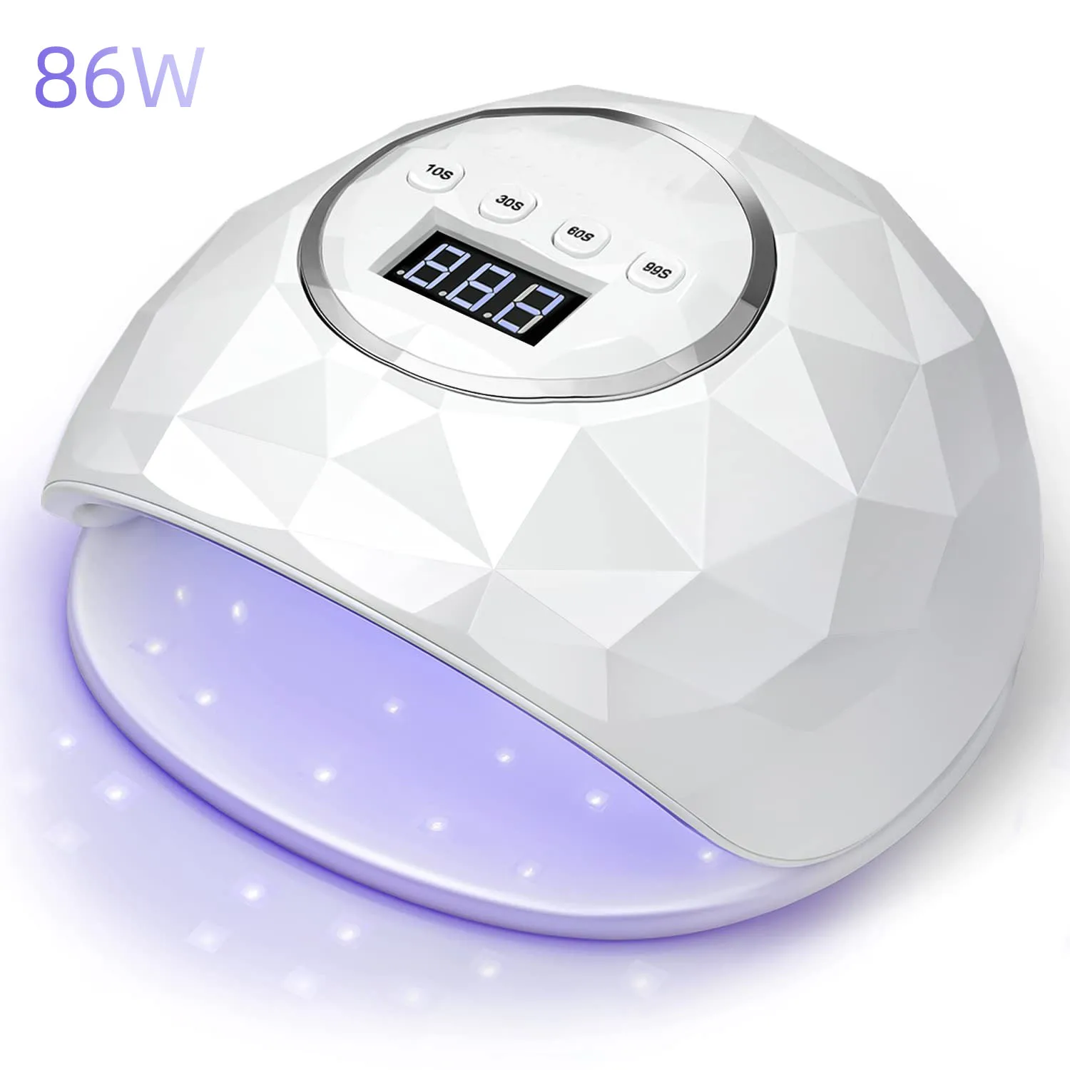 86W UV LED Nail Dryer with 39 Beads 4 Timers Professional Lamp for Manicure Gel Nail Polish Curing Dryer for Home and Salon