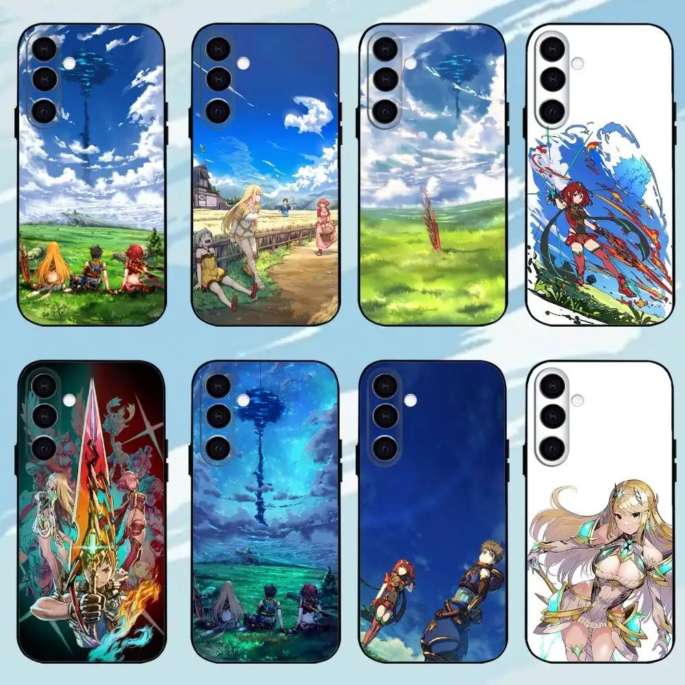 

Game X-Xenoblade Chronicles 2 Phone Case For Samsung Galaxy A73,A72,A71,A70,A53,A52,A51，Black Shell ll