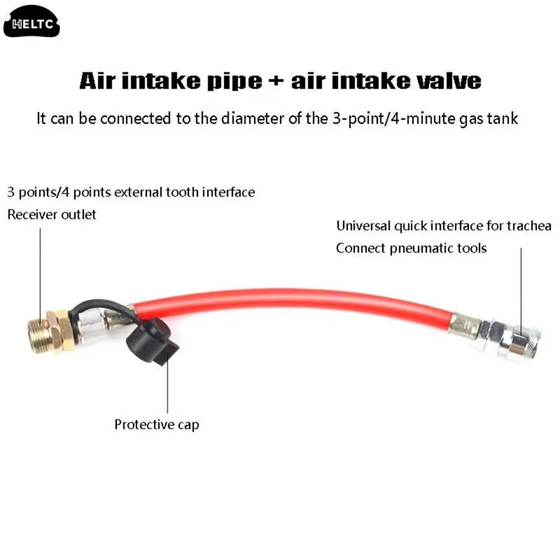 Imagem -02 - Tubulação de Conexão para a Junção da Entrada de ar do Tanque de Armazenamento de Gás do Caminhão e do Caminhão Válvula de Entrada de ar do Ventilador de Poeira Pneumático Peças