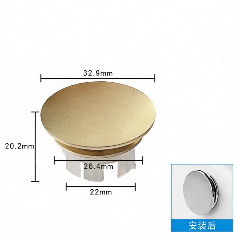 Replacement Decorative Sink Overflow Ring Cover Bathroom Basin Trim For Pedestal Vanity Sink Drain Hole Protector Cap