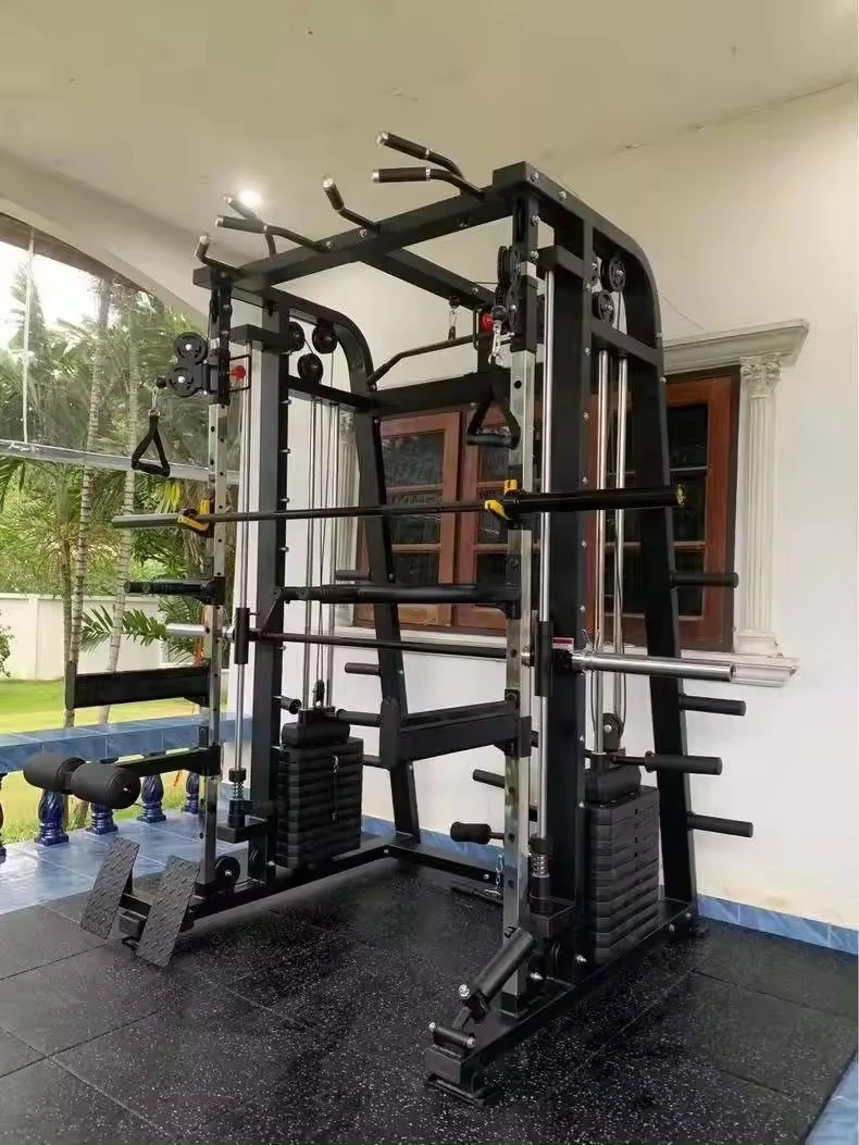 Smith Machine Squat Rack Fitness Comprehensive Training Device Bird Gantry Oblique Squat Bench Press Equipment