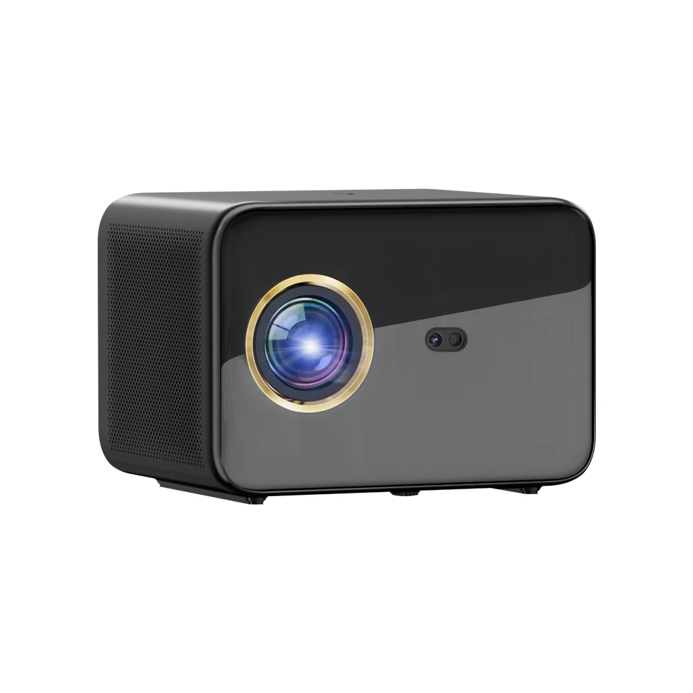 Model V5 Automatic Focus 300 ANSI Lumens 1080P LCD Android 9 LED 3000:1 Contrast Pico Portable 85-250 Inch Projector