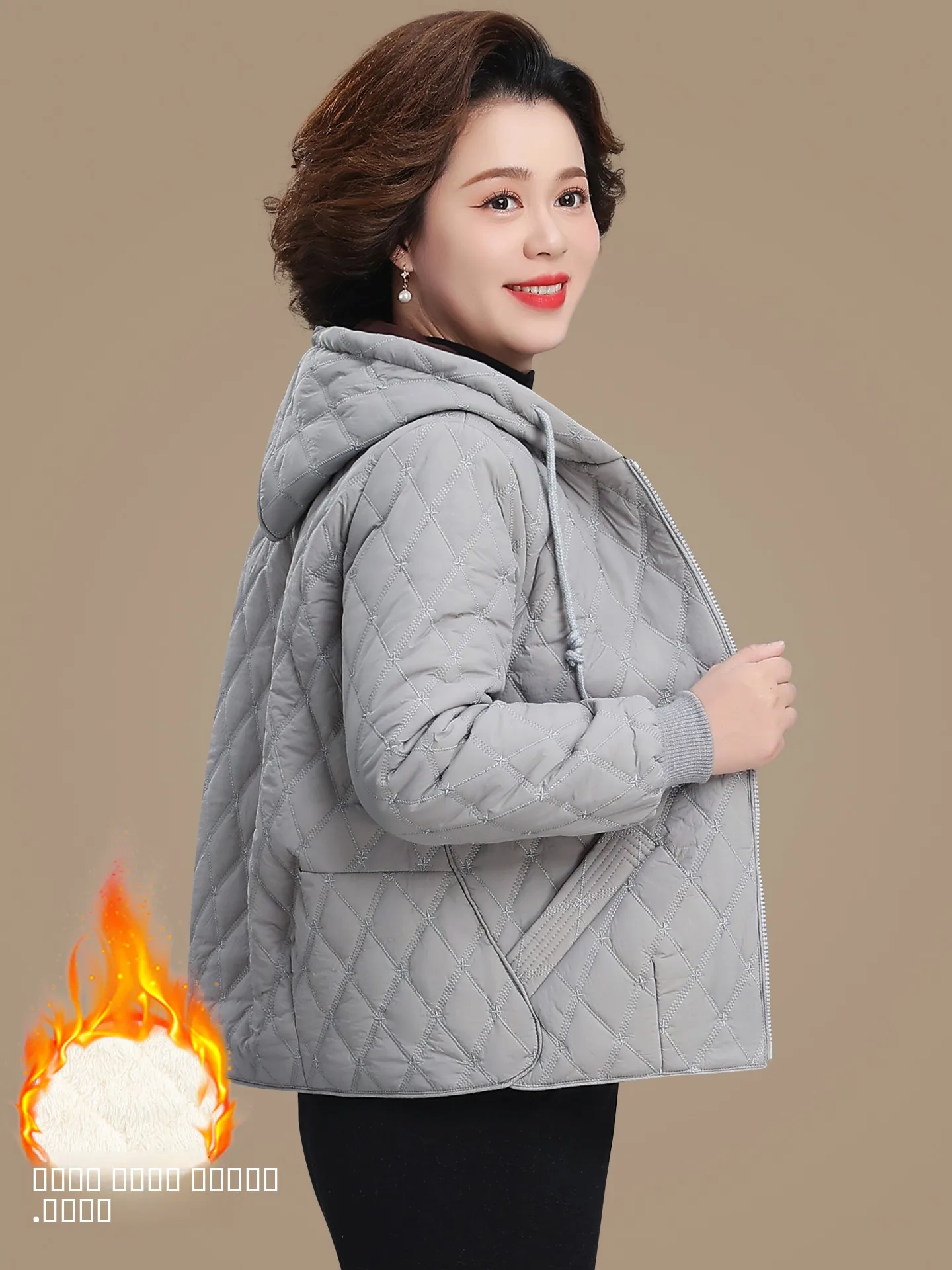 

Легкая хлопковая куртка-пуховик для зимы, новинка 2025 года, женская, для среднего и молодого возраста, утепленная хлопковая куртка