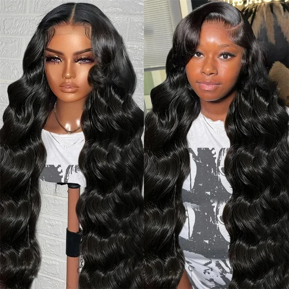 32 34 Inch Body Wave Lace Front Human Hair Wigs 13x4 13x6 HD Transparent Lace Frontal Wig 4x4 Closure Wigs For Women Pre Plucked