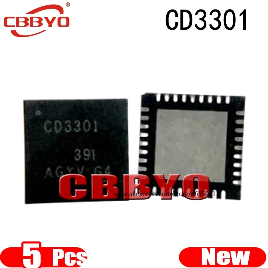 

(5 шт.) 100% новый CD3301 CD3301RHHR QFN-36 чипсет