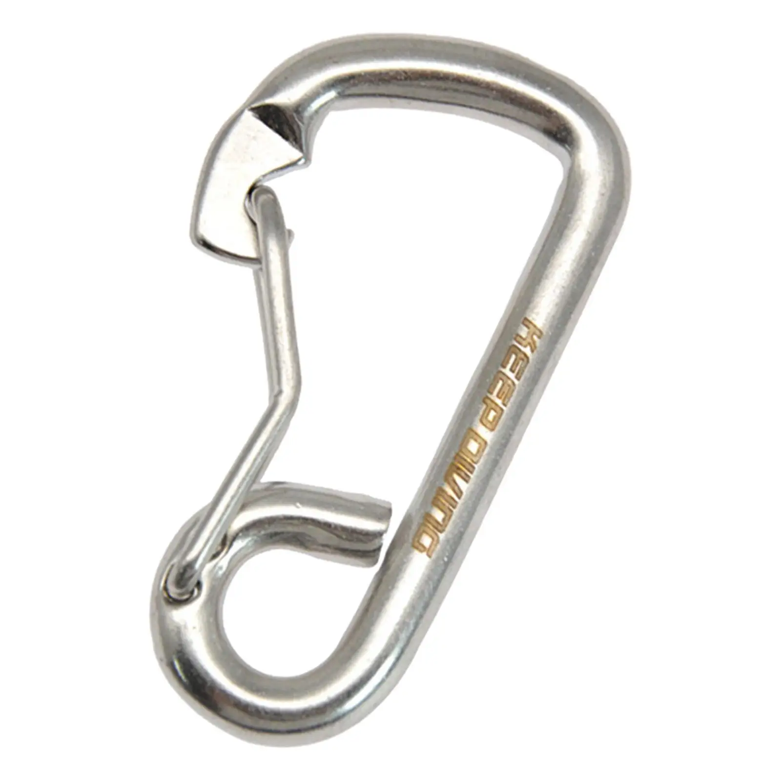 Stainless Steel Diving Snap Hooks Carabiner Scuba Diving Buckle Key Chain for Underwater Weight Belt Outdoor Sport Boating Ropes