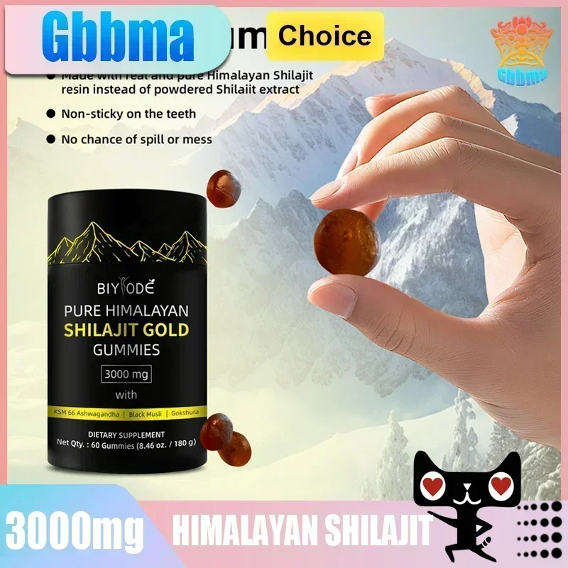 

Pure Himalayan Shilajit gummies, containing 85+trace minerals and 100% natural organic resin acid, easy to use