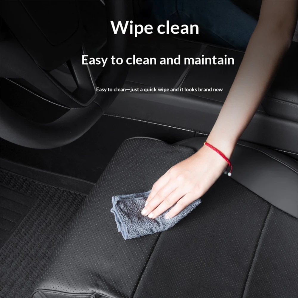 For Tesla Model Y Juniper Model 3 Highland Model YL Seat Cover With Leg Support Extender Breathable Perforated Cushion Protector - view 3
