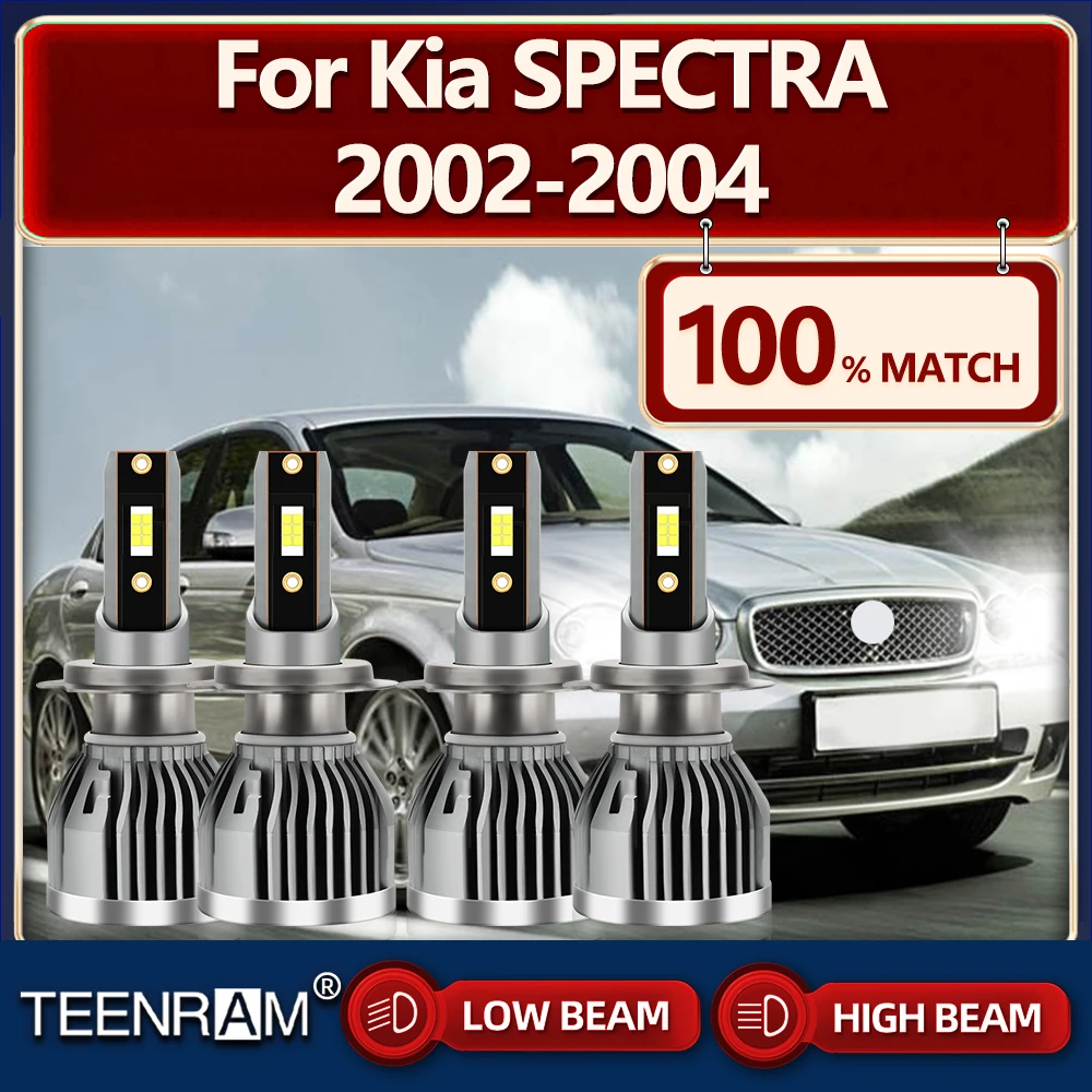 

240W Canbus No Error LED Headlight 40000LM CSP Chips Car Headlamps Bulbs 12V 6000K White For Kia SPECTRA 2002 2003 2004