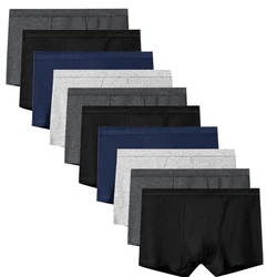 10pcs Men's Briefs Mens Sexy Flat angle Underwear Men's Panties Cotton Breathable Elastic Large Size Male Underpants