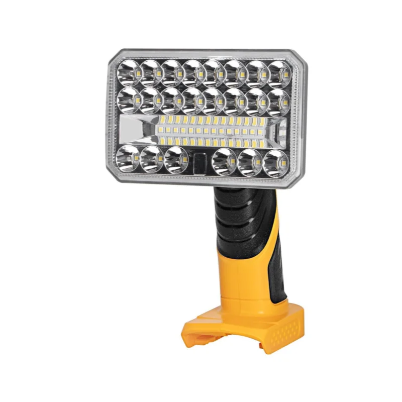 

2000LM 18W Cordless LED Work Light Compatible with Dewalt 20V MAX 3 Brightness Modes 90° Adjustable Head 5V21A USB(No Battery)