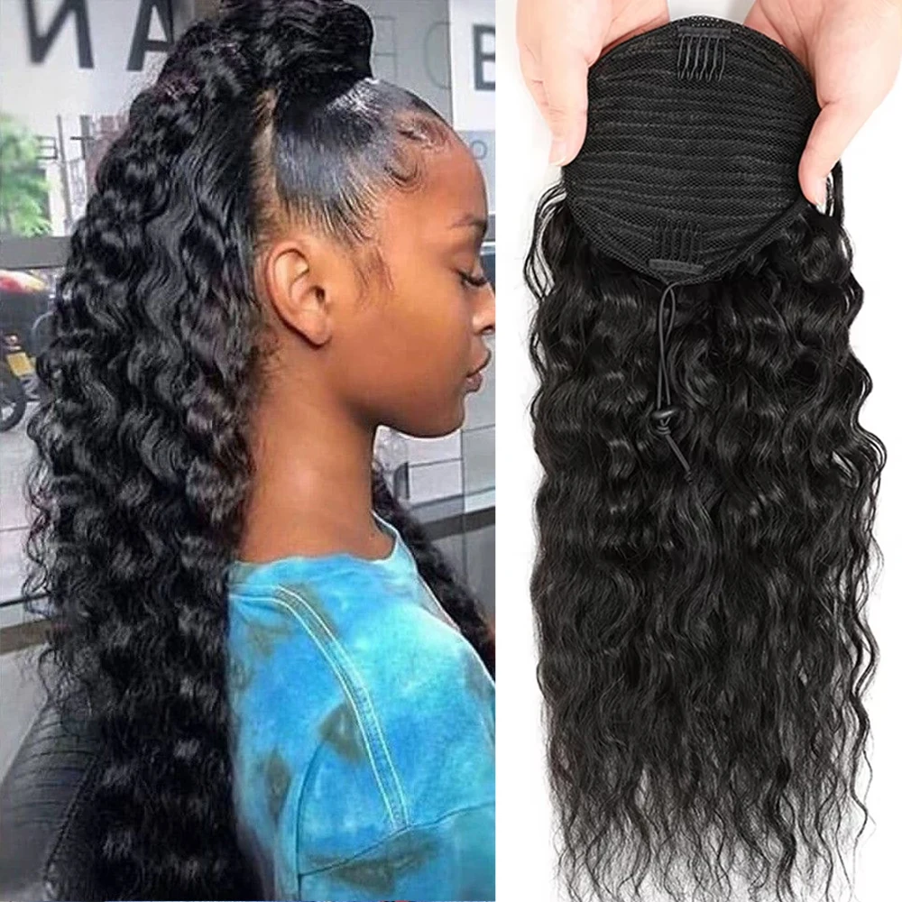 

Накладной хвост из 100% натуральных человеческих волос на завязках: прямые, кудрявые, волнистые, афрокудрявые, с эффектом «кукурузной волны», на заколках