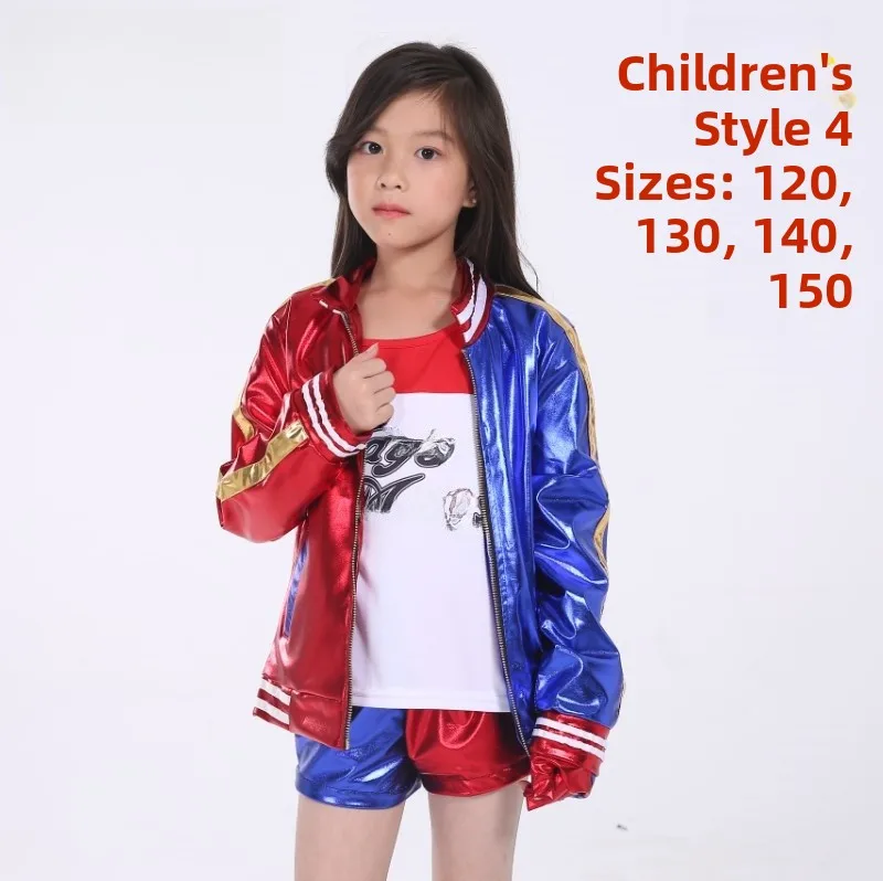 

Детский костюм Харли Квинн из Отряда Самоубийц для Хэллоуина, включает маску и наряд Джокера для девочек