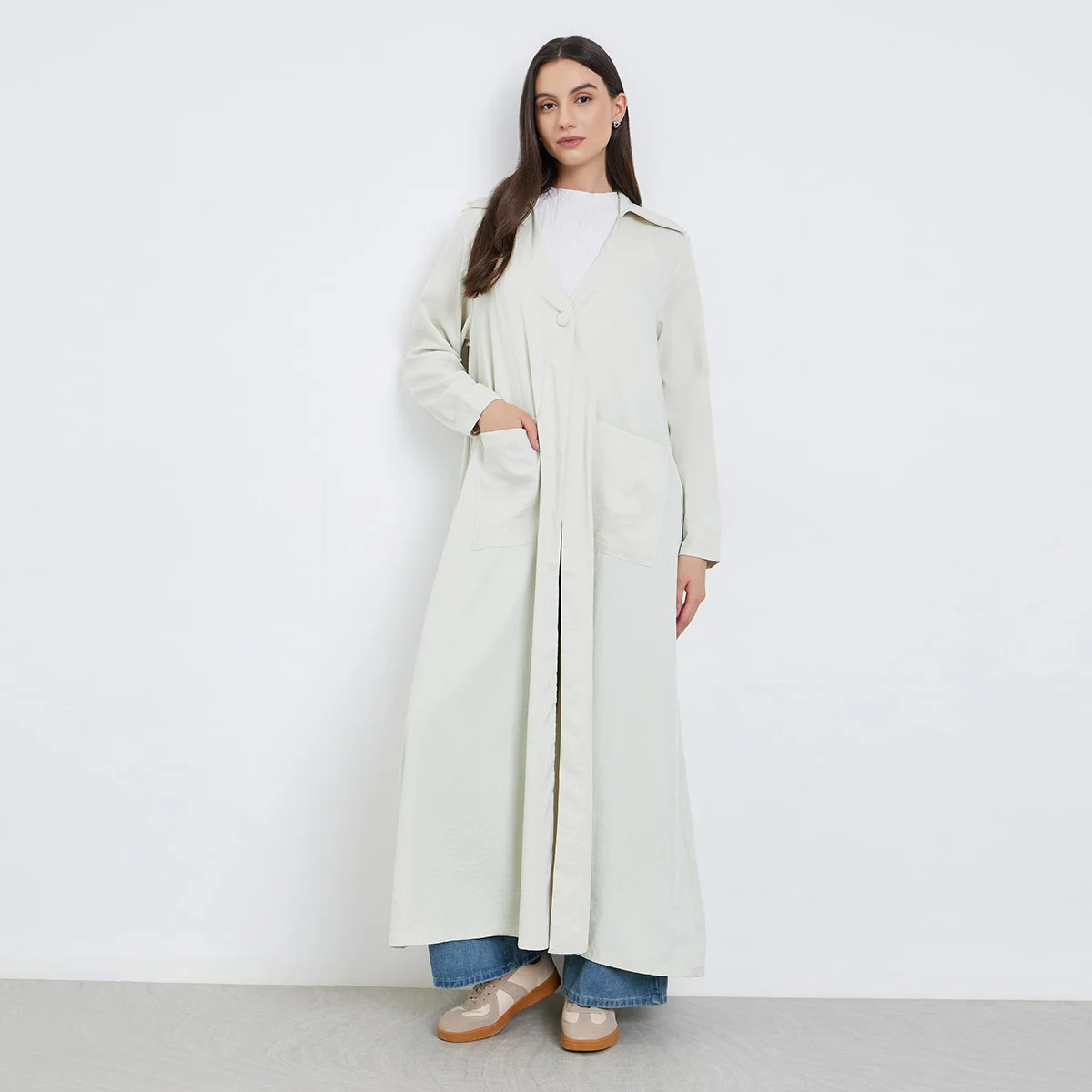 

Исламская одежда с открытой передней частью, мусульманские платья макси Абая с длинными рукавами, арабские абайи, турецкие кафтаны, длинное пальто, женское джилбаб