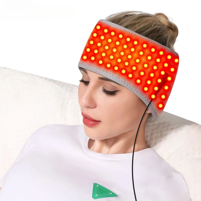 

Red Light Therapy Infrared Therapy Chin Head Home Use Head Heating Belt Lifting Firming Skin Therapy Head Pain Relief Wrap 850nm