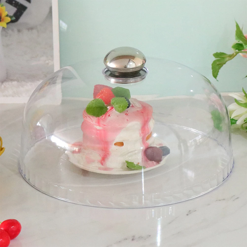 

2pcs Cake Dome Lightweight Protective Portable Dessert Desktop Cover For Hygienic Food Preservation Easy To Move