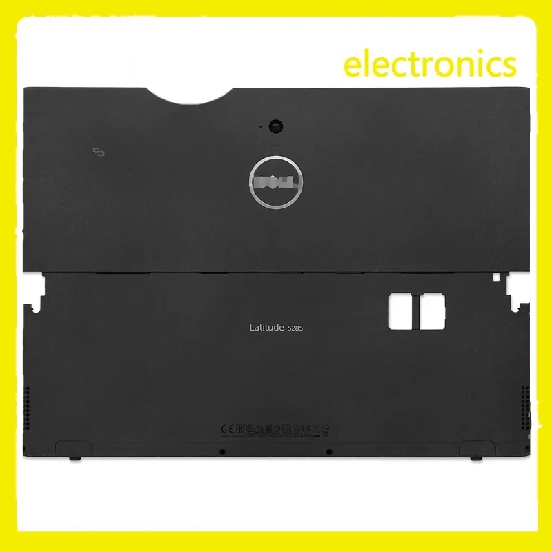 Nova série original destacável laptop lcd tampa traseira capa traseira com furo de impressão digital para dell latitude 5285 e528n5.07r