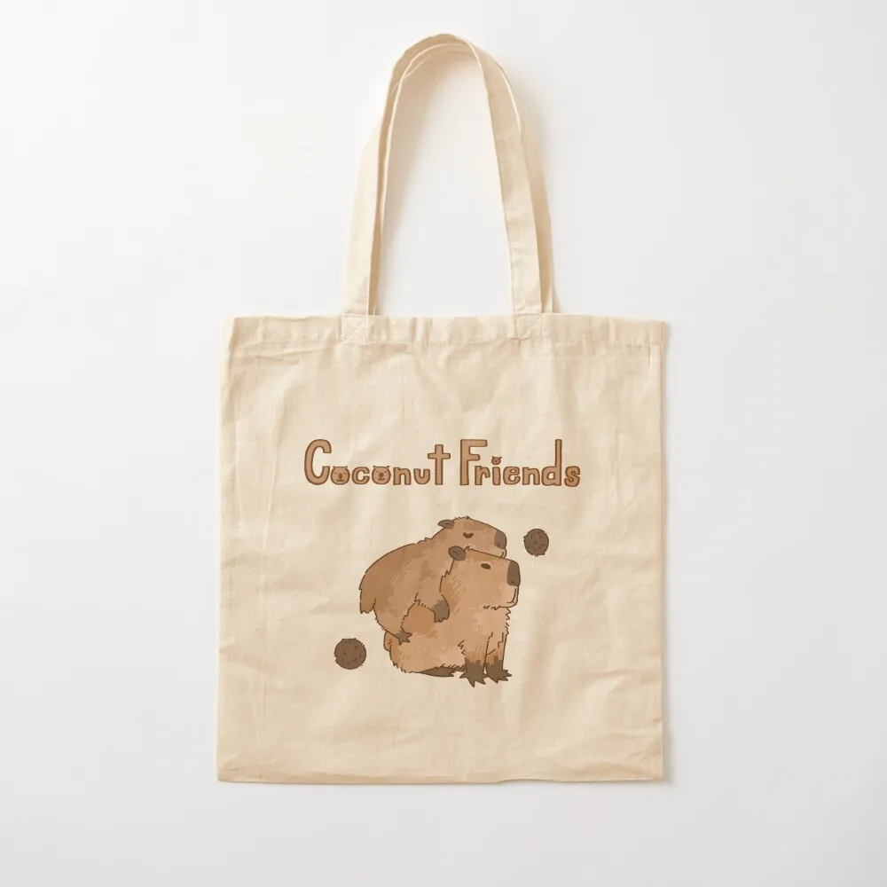 

Coconut Friends Tote Tote Bag shopper bag woman Fabric bag supermarket folding Handbags women Canvas Tote