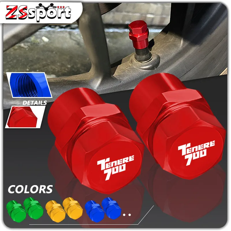 

2024 High Quality tenere700 Motorcycle CNC Aluminum Wheel Tire Valve Stem Cap Airtight Cover Accessories For TENERE700 Tenere700