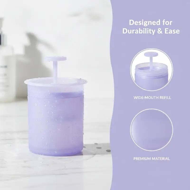 Handheld Manual Facial Foam Maker Portable Travel Rich Cleanser Bubbling Tool Washable Reusable for Daily Skincare Travel Use