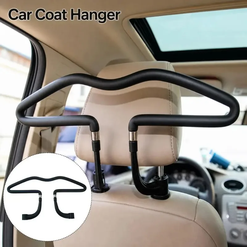 450*250mm Universal Soft Car Coat Hangers Back Seat Headrest Coat Clothes Hanger Jackets Suits Holder Rack Auto Supplies
