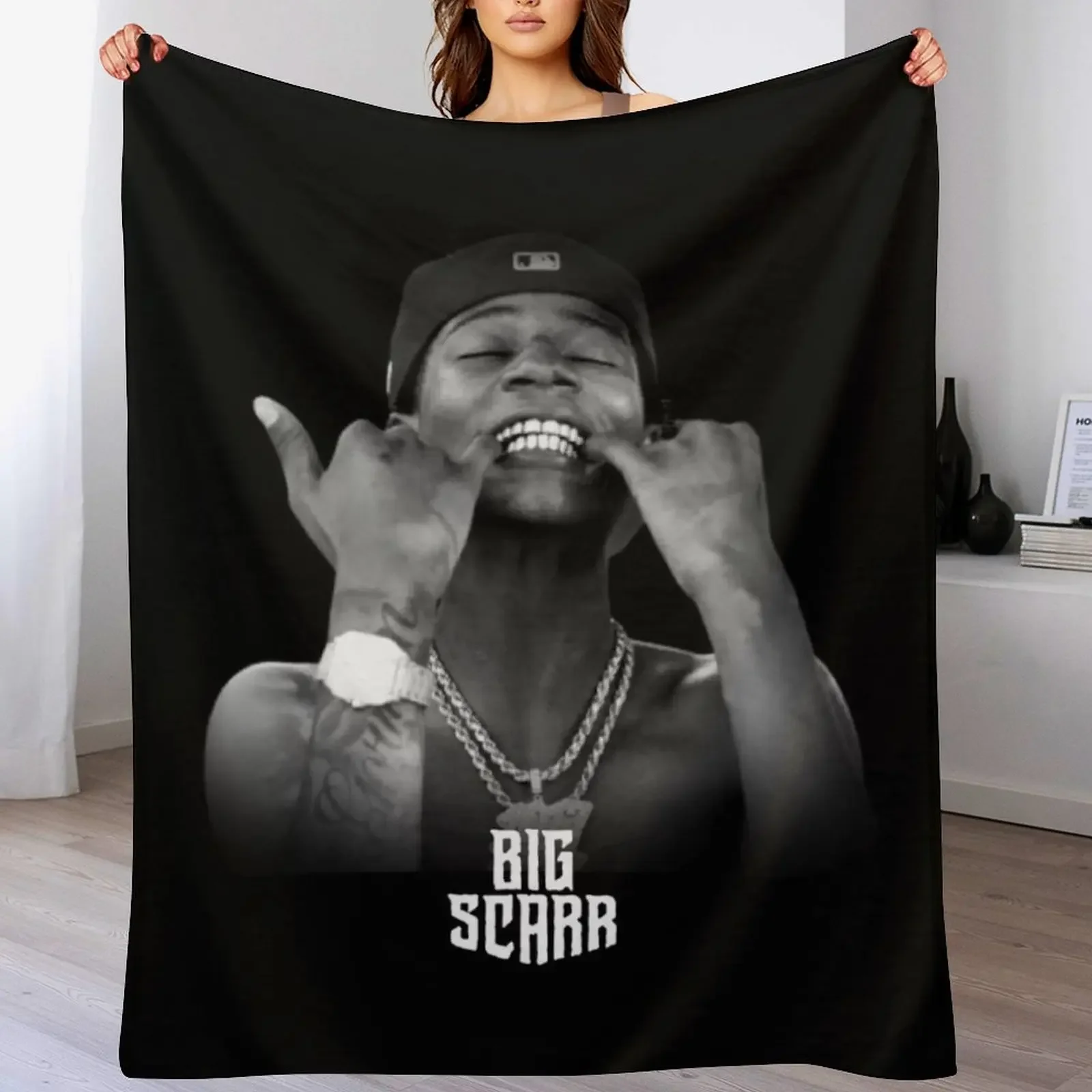 

Big Scarr Throw Blanket Beautifuls anime Nap Comforter Blankets