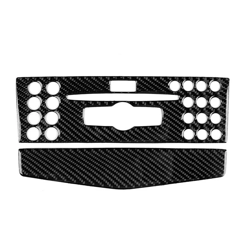 

For Mercedes-Benz-C-Class W204 Non-Porous Carbon Fiber Central Control Navigation Panel Cd Panel Decorative