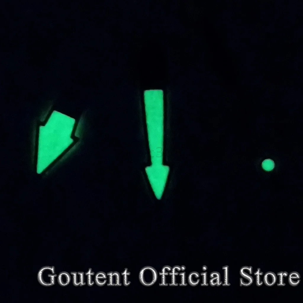 Goutent Red White Watch Hand Green Luminous Fit NH35 NH36 ETA 2836 2824 PT5000 ST2130 Miyota 8215 Movement Watch Accessories