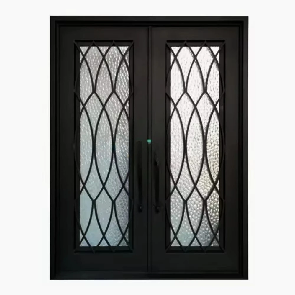 

Latest Design Original Factory Main Entrance Exterior Double Wooden Door Front Doors Entry Wood Doors