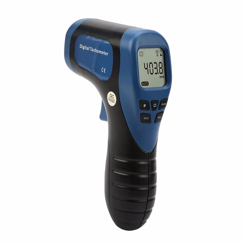 TL-900 Laser Digital Tachometer Non-Contact Measuring Range:2.5-99999RPM with Bag