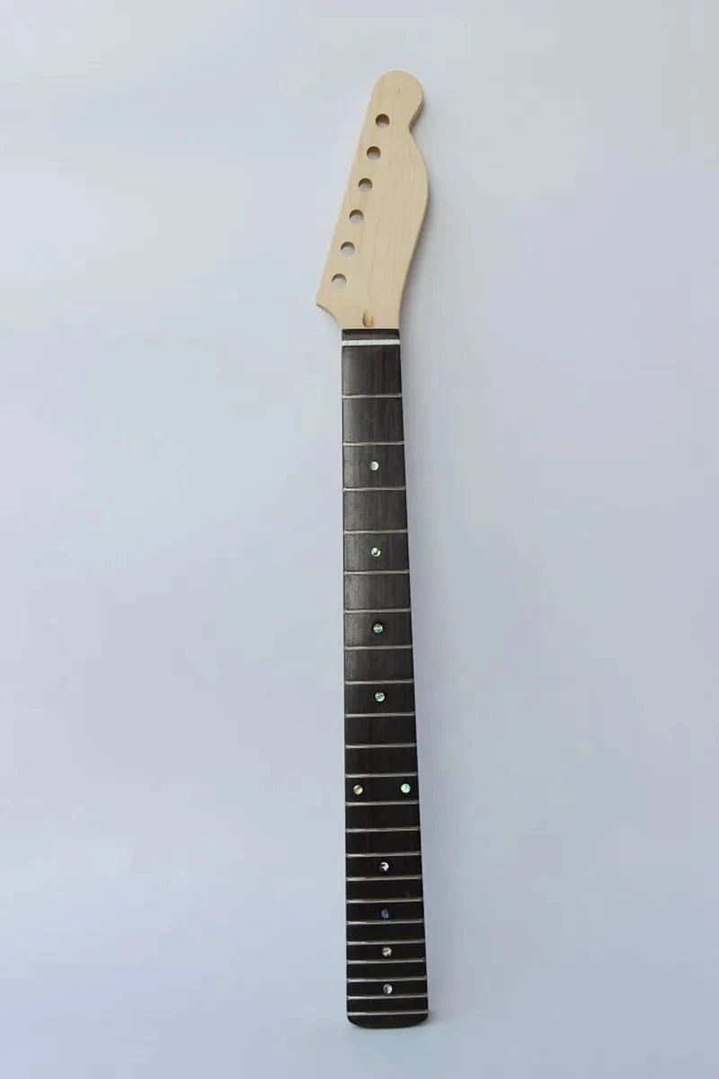 22 Frets unfinished DIY electric guitar head neck Maple Telecaster Replacement guitar head Neck with Rosewood Fingerboard new