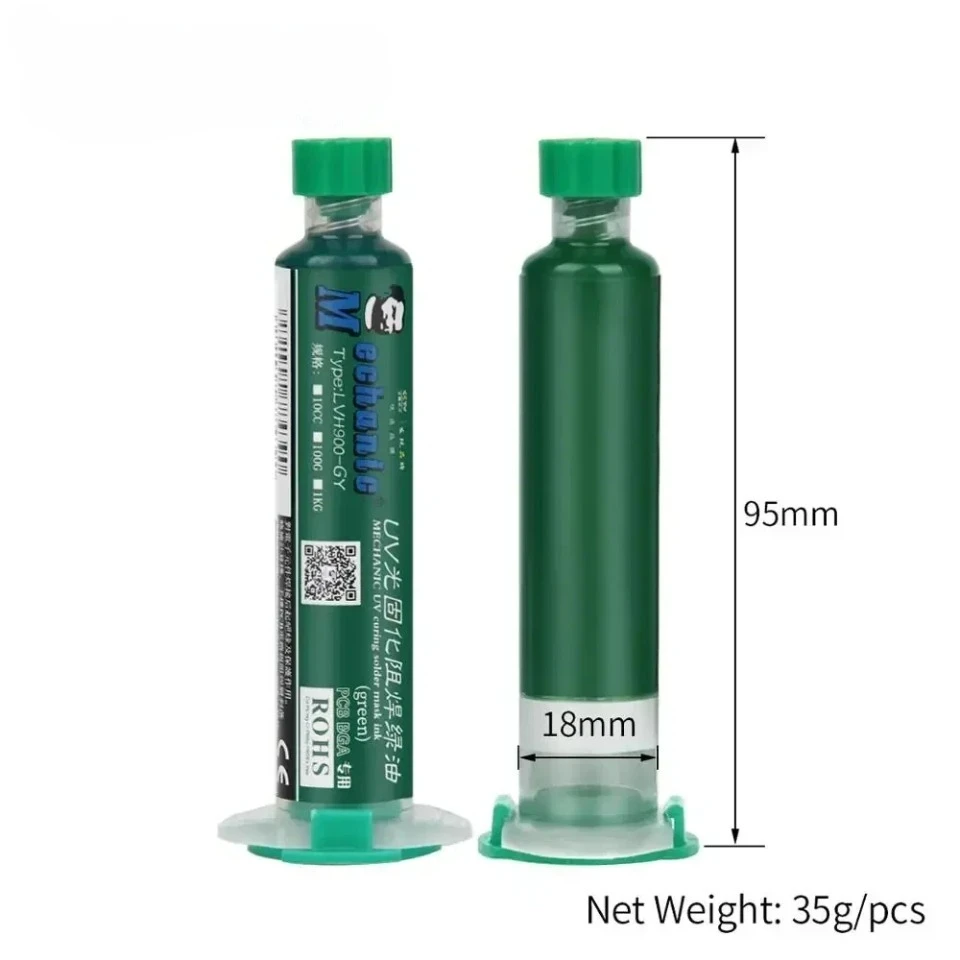 MECHANIC 6 Colors 10ml UV Curing Solder Mask Ink for PCB BGA Circuit Board Insulating Protect Soldering Paste Flux Oil Mechanic