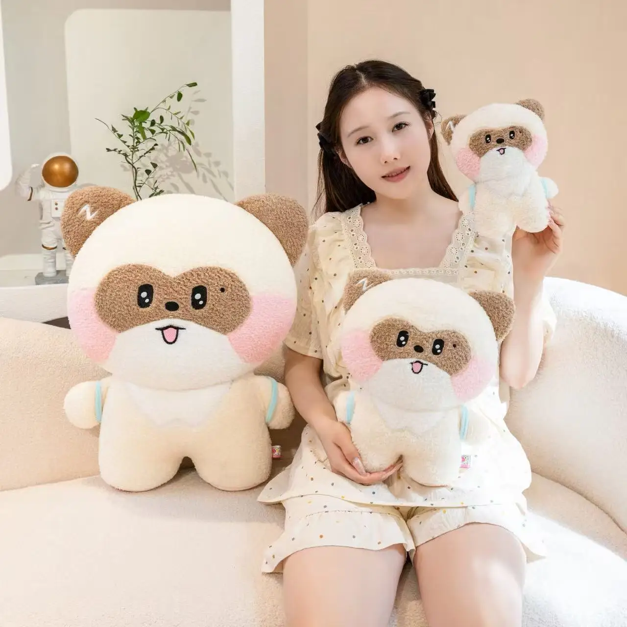 أحدث Heheheha ظهره دمية Kawaii محشوة ألعاب من نسيج مخملي اليدوية دمية الكرتون أنيمي لطيف المنزل الأطفال هدية عيد ميلاد دمية ممتعة